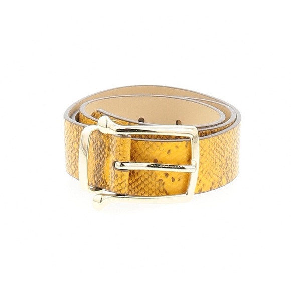 Topshop Accessories - Topshop yellow snakeskin belt. Size S/M